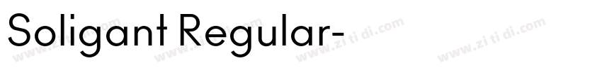 Soligant Regular字体转换